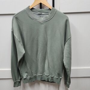 Abercrombie & Fitch Oversized Greenish Gray  Sweatshirt